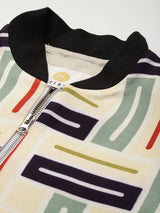 Color Block Striped Jacket