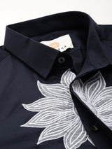 Sapphire Silk Shirt