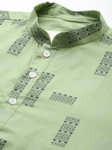Pista Green Elegance Kurta Set