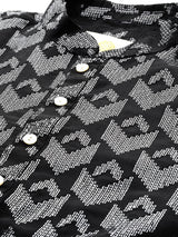 Onyx Black Silk Minimalist Kurta Set