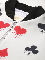 Card Suit Bomber Jacket