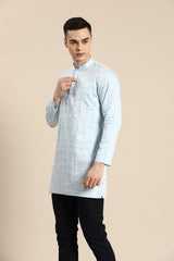 Powder Sky Kurta Set