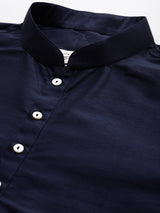Classic Blue Formal Nehru Jacket Set