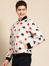 Card Suit Bomber Jacket
