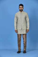 Kurta Jacket Set in Multicolour