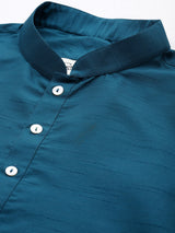 Deep Blue Modern Nehru Jacket Set