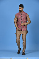 Kurta Jacket Set in Multicolour