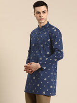 Navy Elegance Kurta Set
