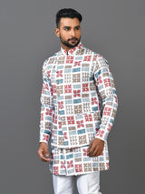 Designer  Kurta Jacket Set In Multicolour