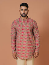 Short Kurta With Pant in Multicolor