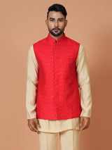 Kurta Jacket Set in Multicolour