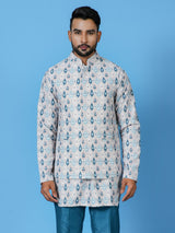 Kurta Jacket Set in Multicolour