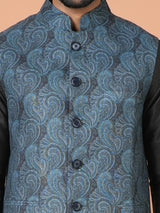 Kurta Jacket Set in Multicolour