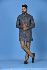 Kurta Jacket Set in Multicolour