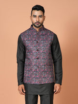 Kurta Jacket Set in Multicolour