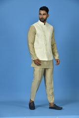 Designer Kurta Jacket Set In Multicolor