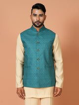 Kurta Jacket Set in Multicolour