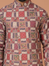 Kurta Jacket Set in Multicolour