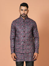 Kurta Jacket Set in Multicolor