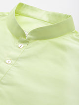 Lush Green Graceful Nehru Jacket Set