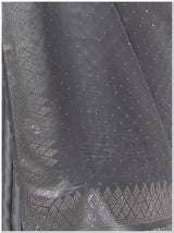Grey Santoon Saree with Blouse Piece.