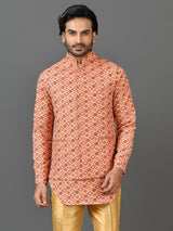 Kurta Jacket Set in Multicolour