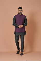 Kurta Jacket Set in Multicolour