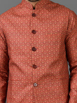 Kurta Jacket Set in Gold Colour