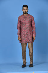 Short Kurta With Pant in Multicolor
