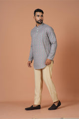 Short Kurta With Pant in Multicolor