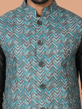 Kurta Jacket Set in Multicolour