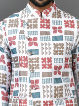 Designer  Kurta Jacket Set In Multicolour