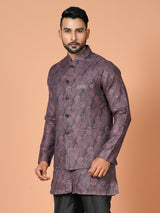 Kurta Jacket Set in Multicolour