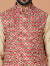 Kurta Jacket Set in Multicolour