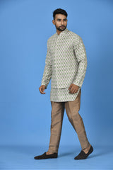 Kurta Jacket Set in Multicolour