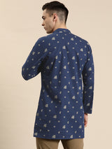 Navy Elegance Kurta Set