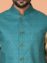 Kurta Jacket Set in Multicolour