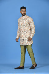 Kurta Jacket Set in Multicolour