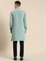 Green Viscose Rayon Kurta Set