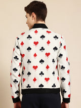 Card Suit Bomber Jacket