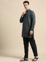 Trendy Blue Cotton Kurta Set