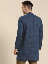 Midnight Linen Kurta Set