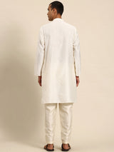 Cream Muslin Cotton Kurta Set