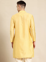Yellow Muslin Cotton Kurta Set