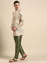 Graceful Cream Cotton-Blend Kurta Set