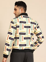 Color Block Striped Jacket