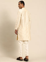 Cream Muslin Cotton Kurta Set