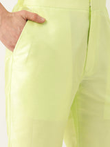 Lush Green Graceful Nehru Jacket Set