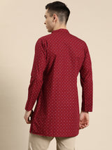 Crimson Elegance Kurta Set