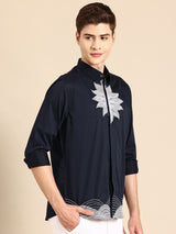 Sapphire Silk Shirt